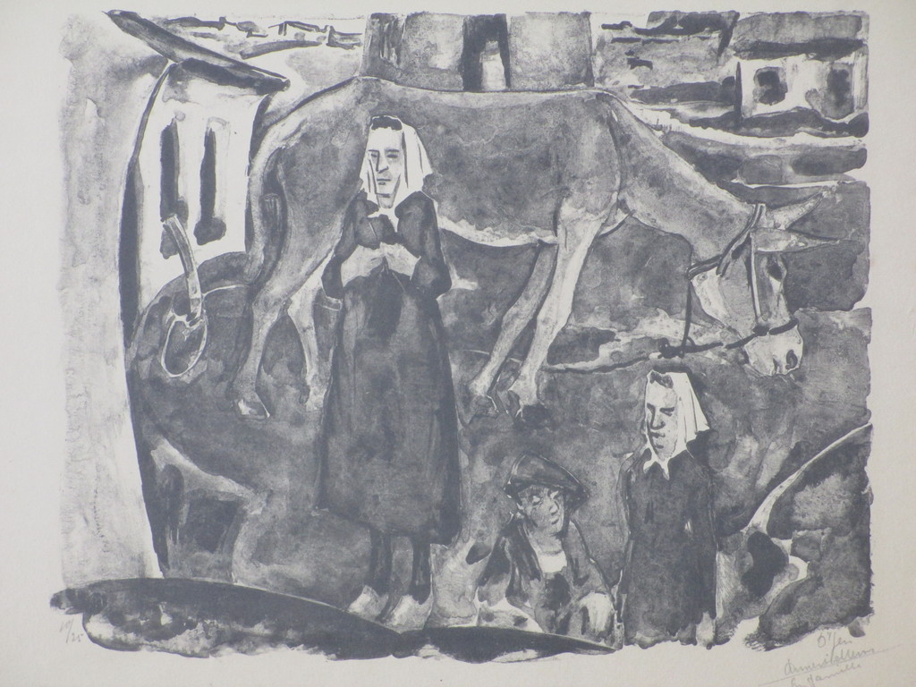 Harmen Meurs, En famille, Litho  kopen? Bied vanaf 1!