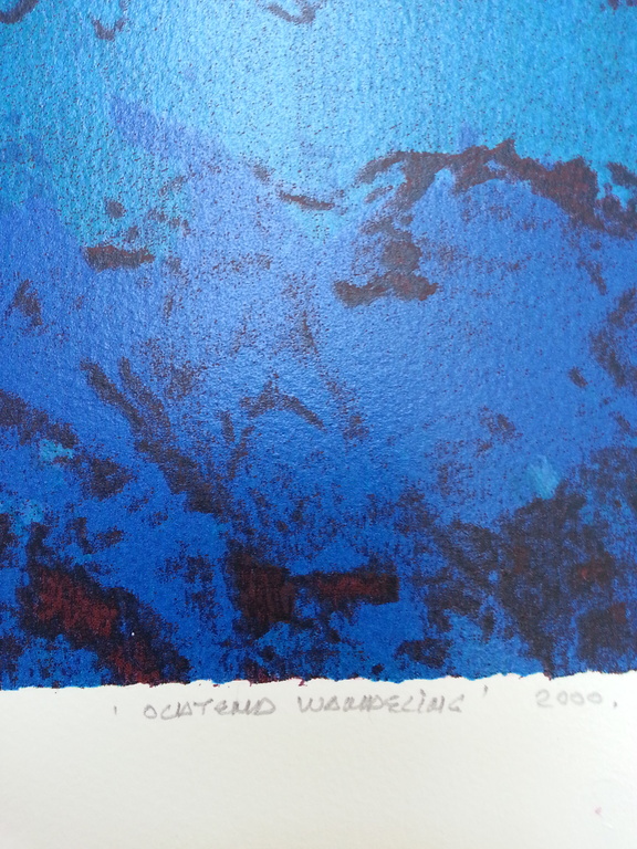 Mattie Schilders, Zeefdruk op papier, Titel;  kopen? Bied vanaf 40!