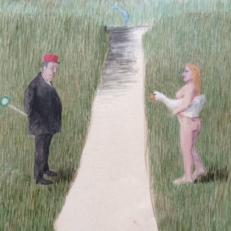 Mart Kempers: Aquarel, het Station van Scharwoude kopen? Bied vanaf 220!