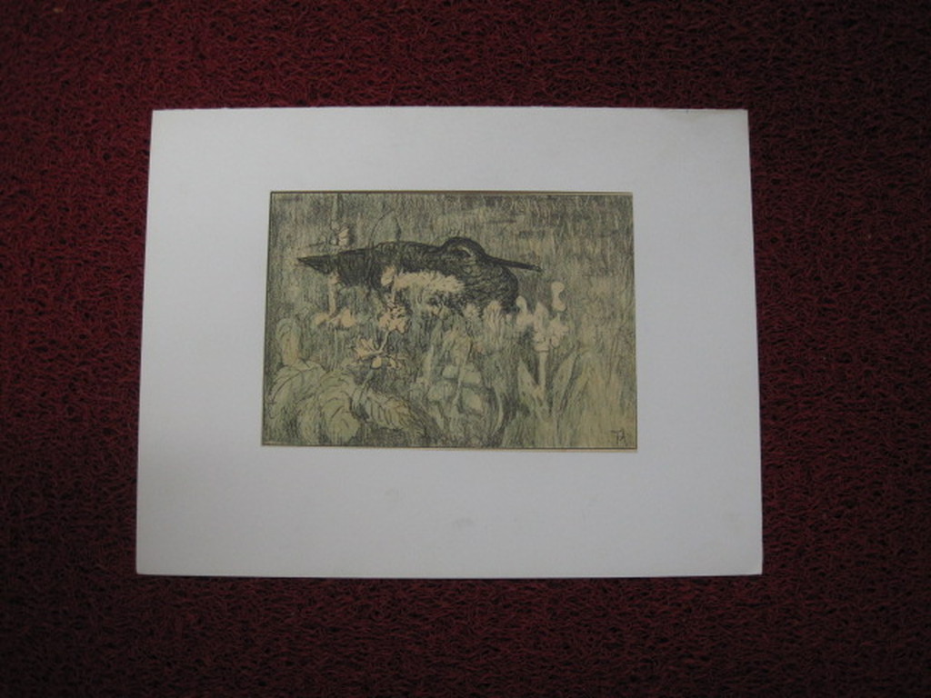 Theo van Hoytema 1863-1917 originele litho 1906 "Grutto" gesigneerd  kopen? Bied vanaf 1!