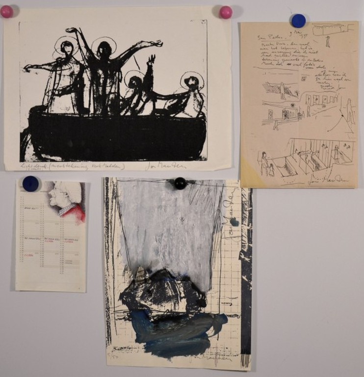 Jon Marten: 3+1 werken. Litho/Lichtdruk/Tekening kopen? Bied vanaf 1!