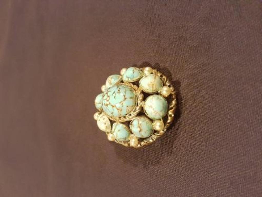 broche anni 60 turchese kopen? Bied vanaf 1!