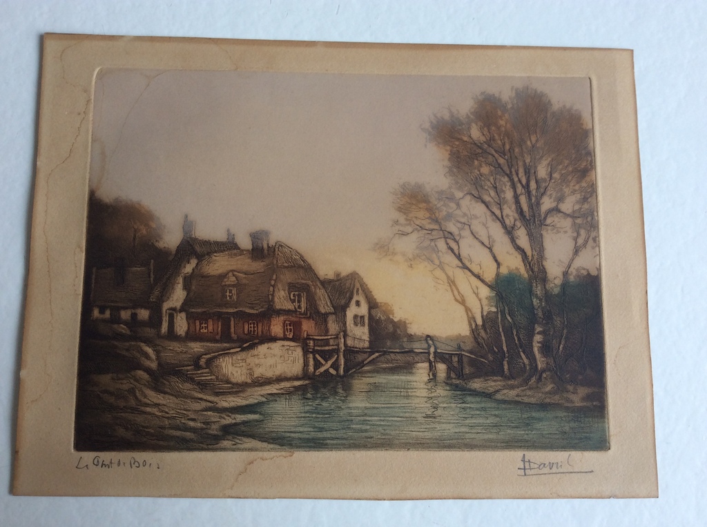 Louis Davril - kleurenets, ca. 1935 kopen? Bied vanaf 1!