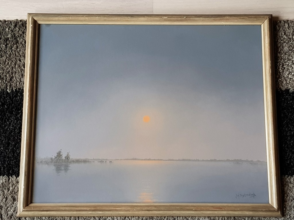 Jan Harm Oostendorp (1896-1979) - Gesigneerde pastel kopen? Bied vanaf 1!