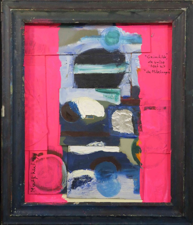 Meertje Kaal: Acryl en Collage, Grimhilde de valse teef uit de... - Ingelijst kopen? Bied vanaf 1!