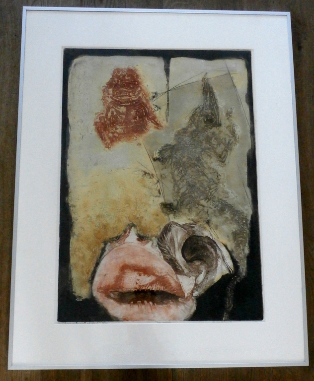 Ru van Rossem - ingelijste ets: Versteend leven - 1981 kopen? Bied vanaf 150!