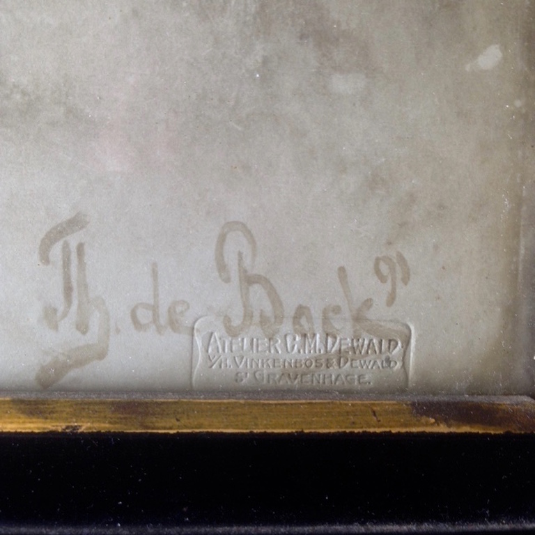 Foto Theophile de Bock 1851 - 1904 uit 1891- 88 X 58 cm  - door C.M.Dewald kopen? Bied vanaf 10!
