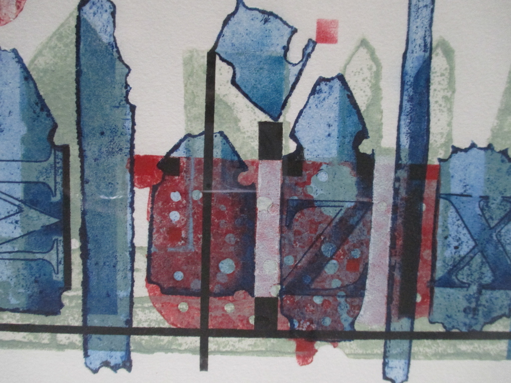 Anne Huitema, mooi gelijste kleurenets, "Plattegrond" kopen? Bied vanaf 40!