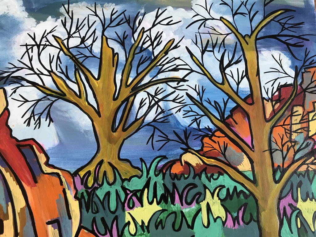 Zippora Meijer, Together We Are One, Acryl en Acrylstift op Canvas 40x50cm kopen? Bied vanaf 1!