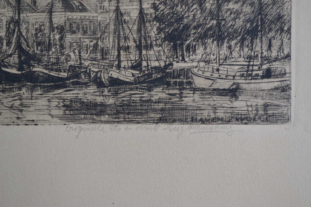 Eugene Rensburg (1872-1956) - Ets - Zwolle Singel kopen? Bied vanaf 10!