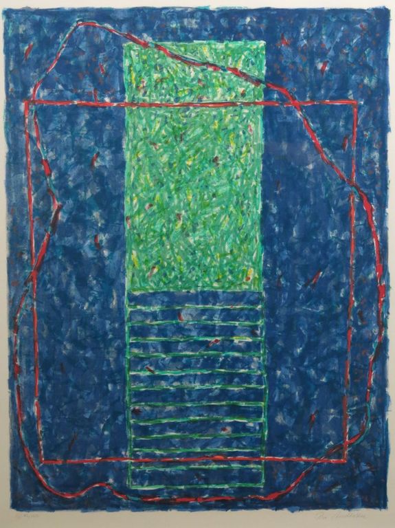 Pia Andersen: Zeefdruk, Zonder Titel -Ingelijst verkocht voor € 170!