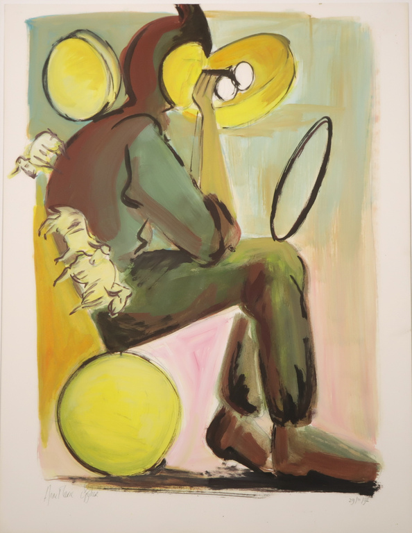 Anne Marie Spijker: Acryl op papier, Zonder titel kopen? Bied vanaf 20!