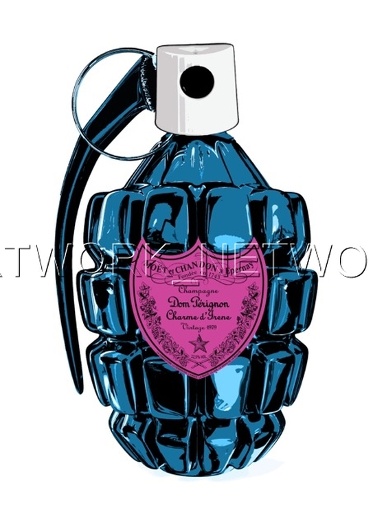 DEATH NYC - Large Print Painting "Purple Bomb" Signed Numbered with COA kopen? Bied vanaf 1!