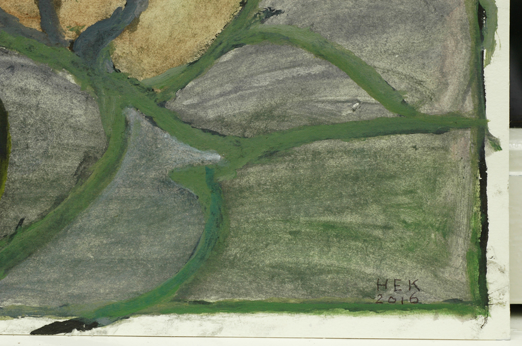 Hans Ebeling Koning, verf en inkt op papier, de neefjes kopen? Bied vanaf 50!