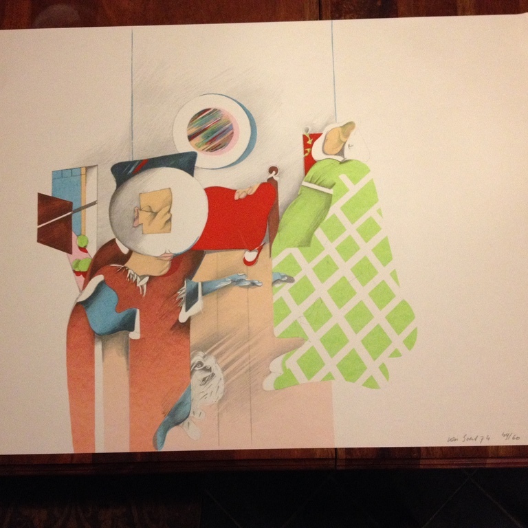 Pierre van Soest (1930-2001): titel onbekend, kleurenlitho kopen? Bied vanaf 20!