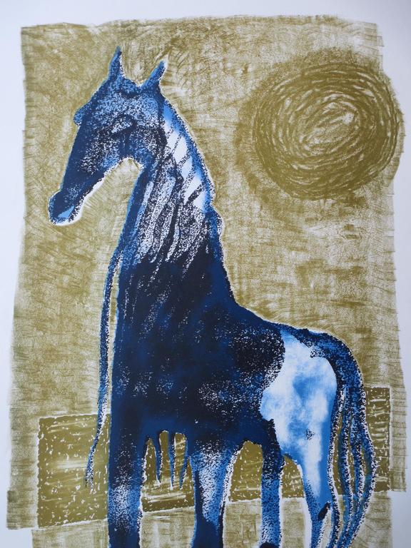 Dick Elffers, Mythologisch paard, Kleurenlitho kopen? Bied vanaf 35!