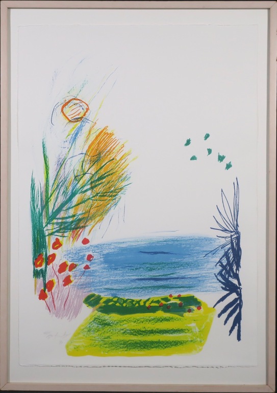 Pieter Defesche: Litho, Bahia dorada - Ingelijst kopen? Bied vanaf 1!