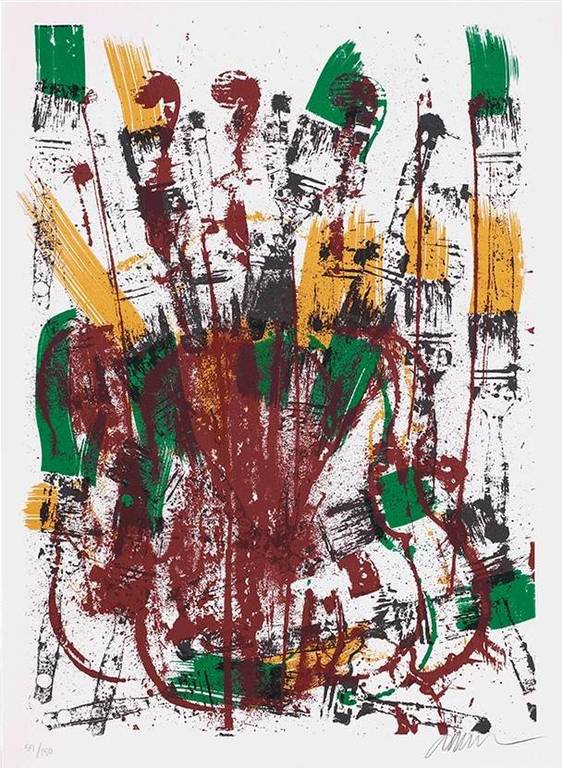 Arman: Zeefdruk, Melodie brossee I kopen? Bied vanaf 120!