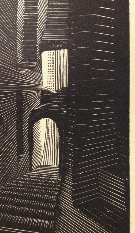 MC. Escher, Originele houtgravure uit 1931, gemonogrammeerd kopen? Bied vanaf 1400!