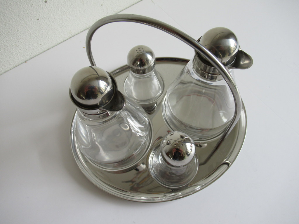 WMF design cromargan: olie, azijn, peper en zoutstel kopen? Bied vanaf 1!