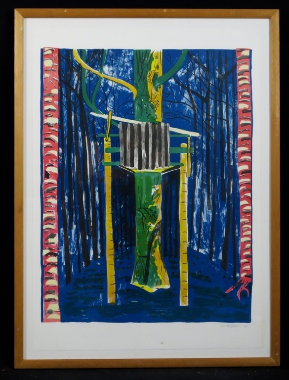 Dorian Hiethaar: Litho, Uitkijktoren - Ingelijst kopen? Bied vanaf 1!