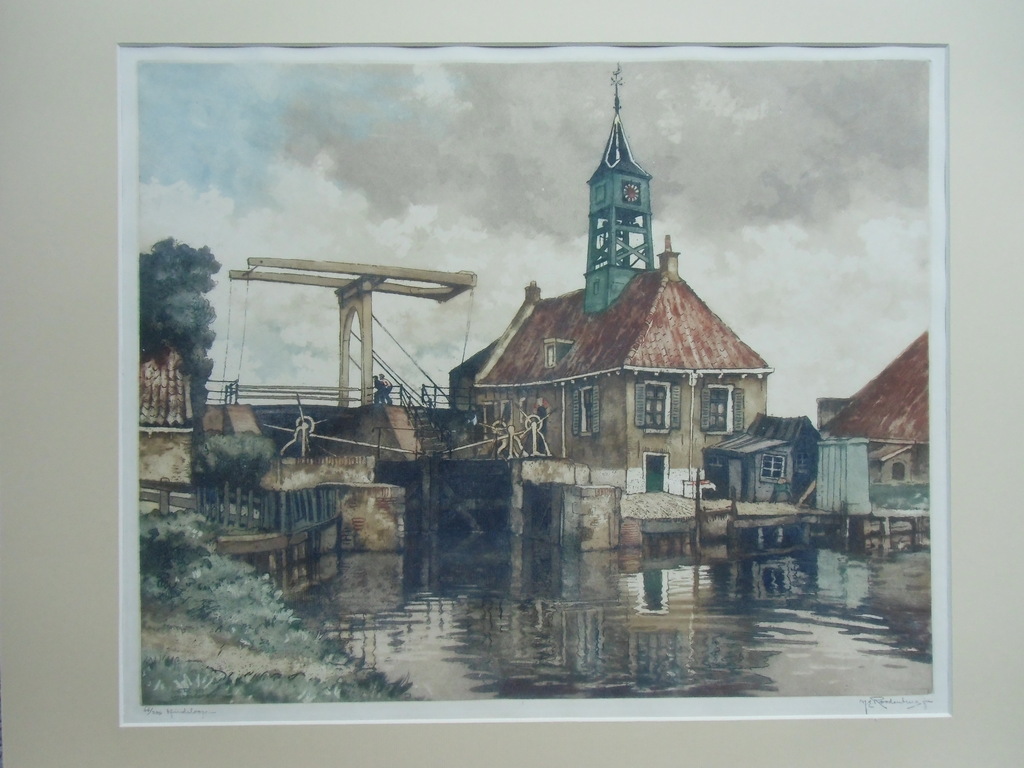 SLUISWACHTERSWONING HINDELOOPEN // KLEURETS VAN H.E. ROODENBURG kopen? Bied vanaf 100!