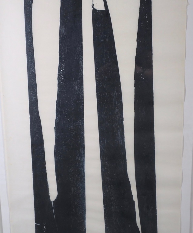 Kas Gerrits: Houtsnede op Rijstpapier, Z.T. - Ingelijst (Zeer groot!) kopen? Bied vanaf 50!