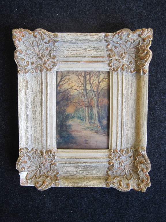 L.J. Stuiveling v Essen aquarel "herfstbos" impressionisme omstreeks 1900 kopen? Bied vanaf 1!