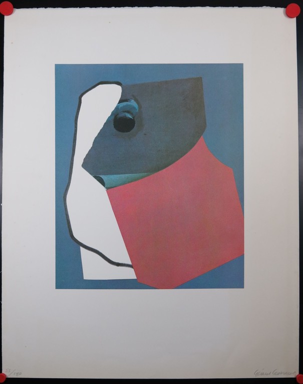 Gerard Leonard van den Eerenbeemt: Offset, Compositie met rood blauw kopen? Bied vanaf 1!