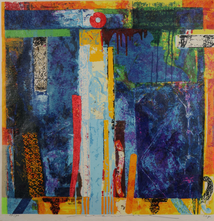 Jos Verwiel: Zeefdruk, Kionas - Ingelijst (Groot) kopen? Bied vanaf 70!