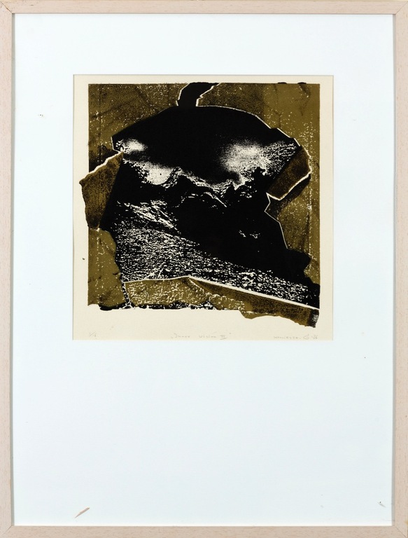 Henriette Spiering: Sjabloondruk, Inner vision III - Ingelijst kopen? Bied vanaf 1!