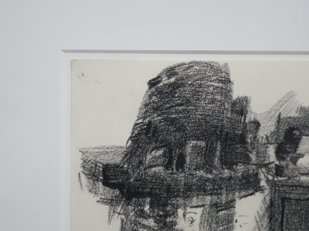 Wolfgang Schmitz: Houtskool op papier, Zonder titel - Ingelijst kopen? Bied vanaf 35!