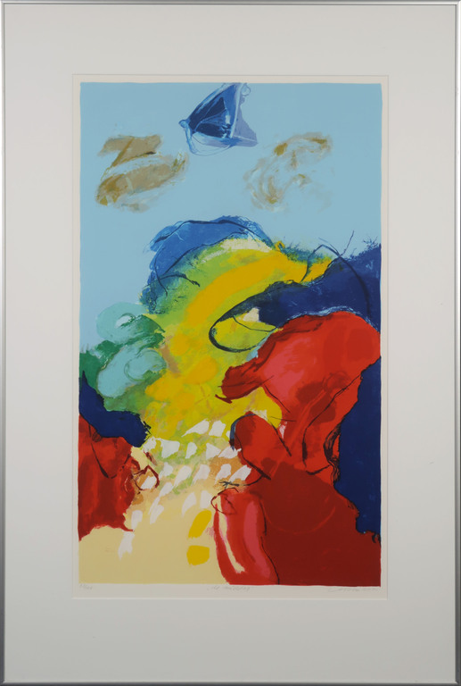 Henk van Vessem - Henk van Vessem: Zeefdruk, De middag - Ingelijst kopen? Bied vanaf 35!