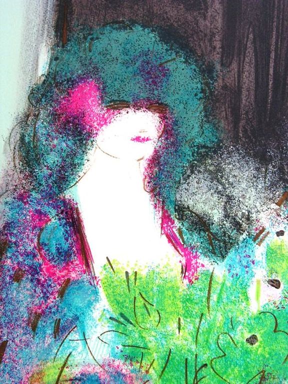 Claude Manoukian - litografie  -  L'Espagnole kopen? Bied vanaf 40!