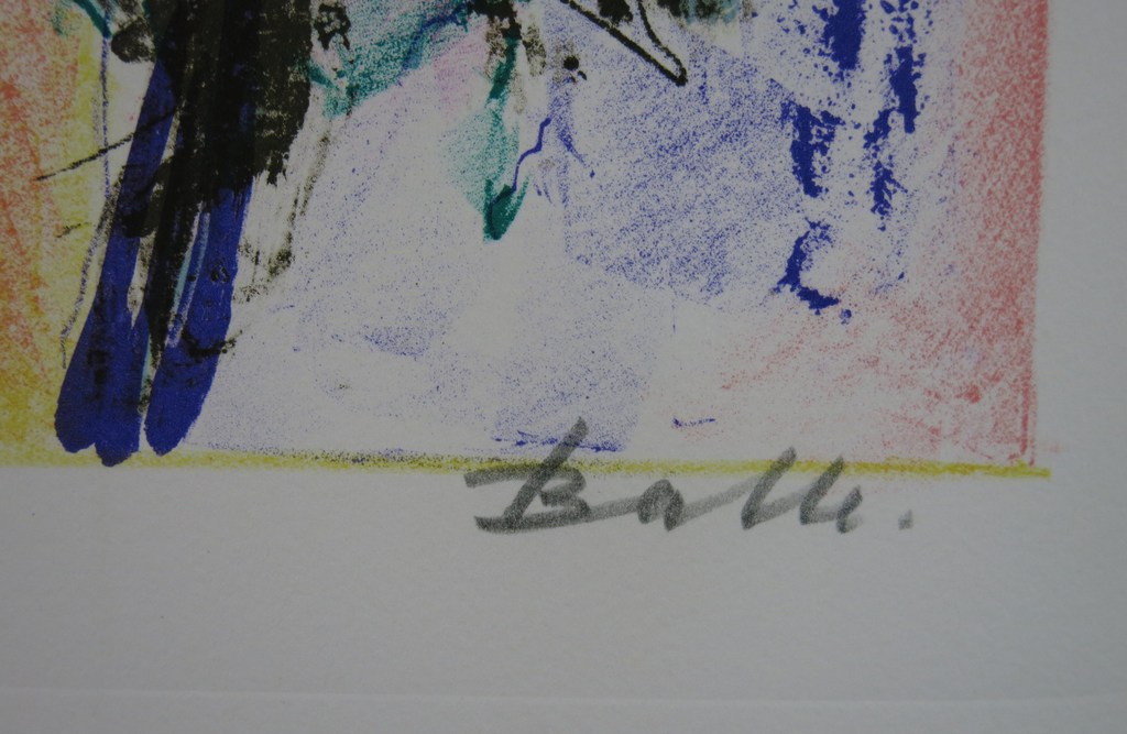 Mogens Balle: Kleurenlitho, Eén figuur (CoBrA) kopen? Bied vanaf 80!