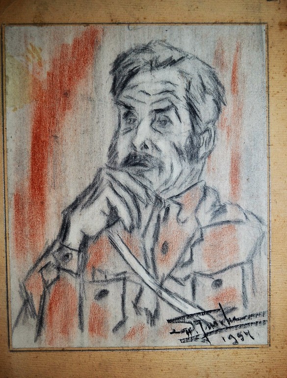 Wim Jurcka, tekening, politieagent verkocht voor € 93!