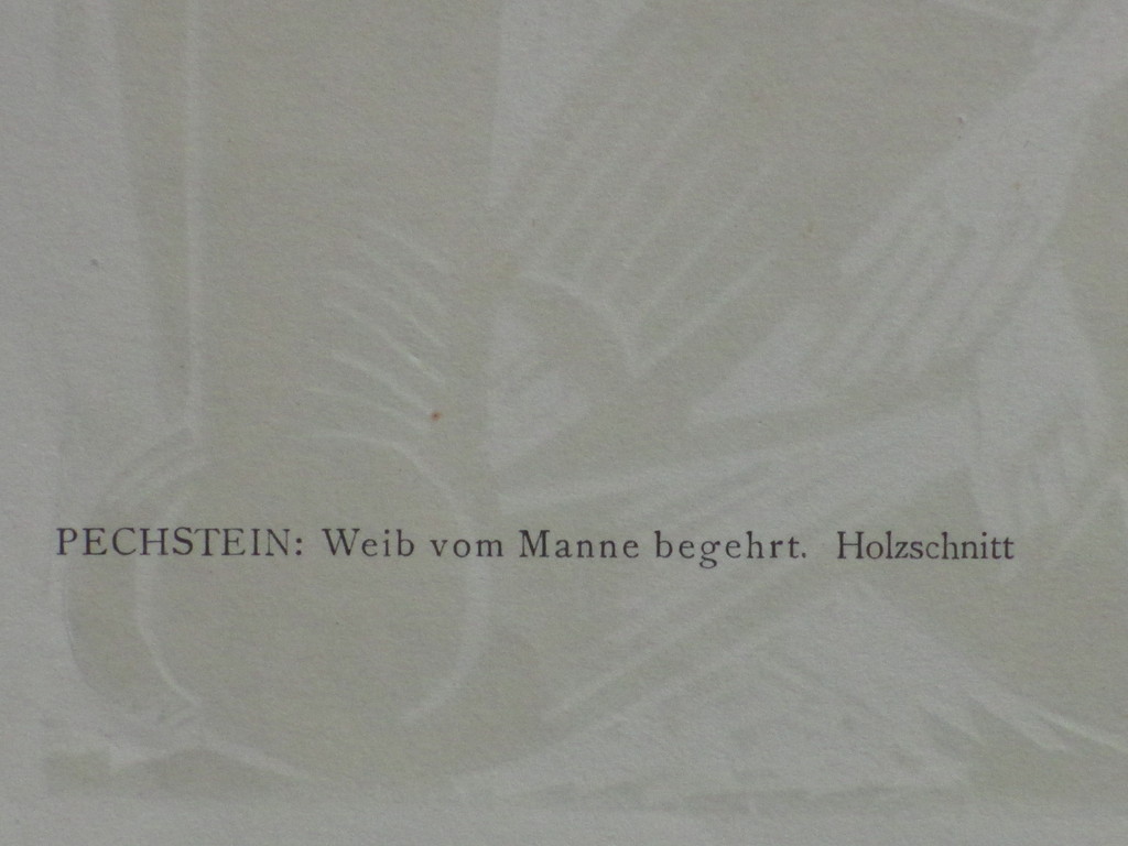 Max Pechstein, Weib von Manne begehrt, Houtsnede kopen? Bied vanaf 25!