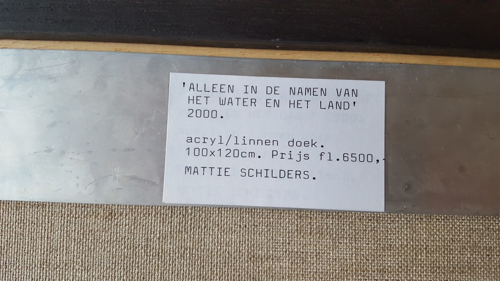 Mattie Schilders (1941) - Acryl op doek (groot), gesigneerd r.o. en '00 kopen? Bied vanaf 645!