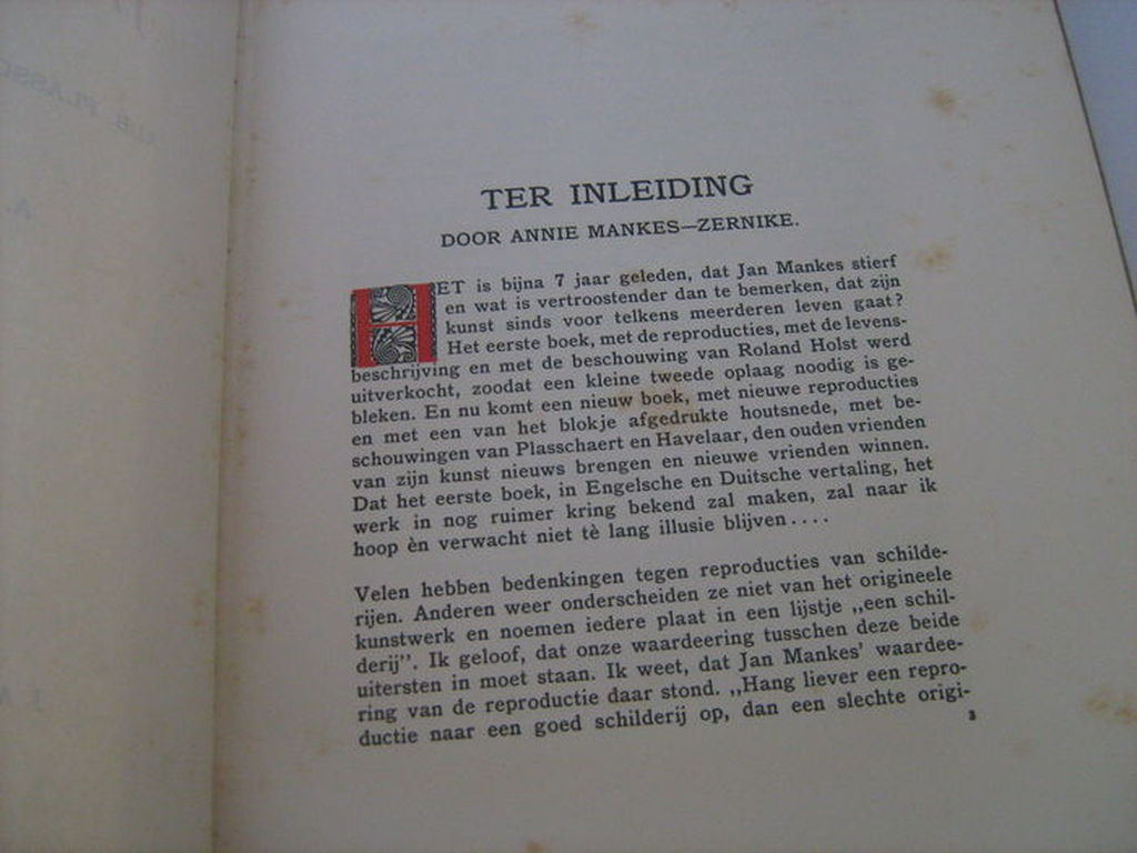 Monografie - 'Jan Mankes' - Inclusief 'Koemelkster', originele houtsnede kopen? Bied vanaf 195!