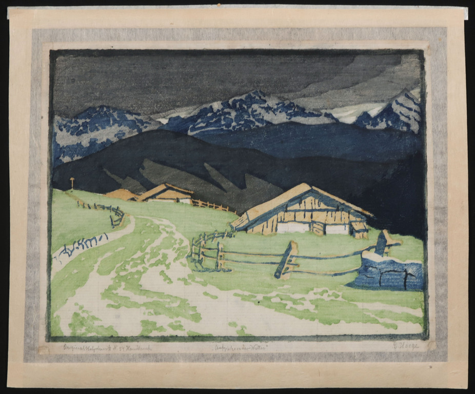 Dagmar Hooge: Houtsnede, Aufziehendes Wetter kopen? Bied vanaf 50!