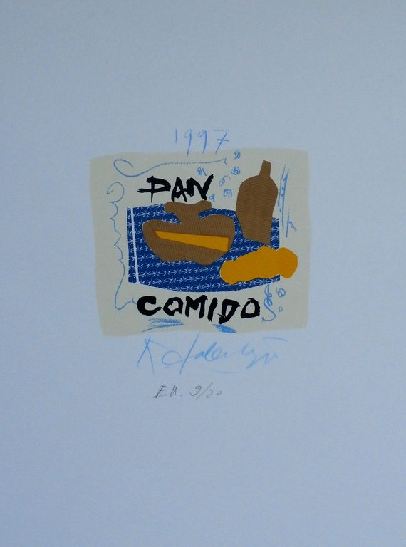 Kees Salentijn - litho: Pan Comido - handgesigneerd - 1997 kopen? Bied vanaf 50!