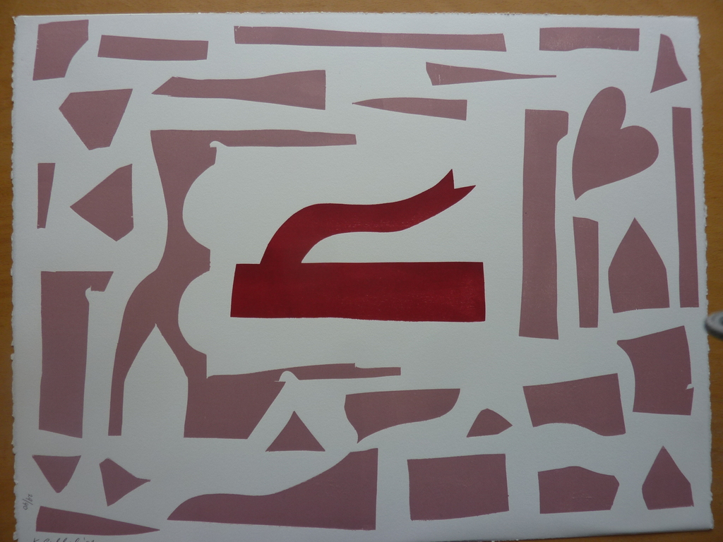 Klaas Gubbels Houtdruk uit 2002 verkocht voor € 205!