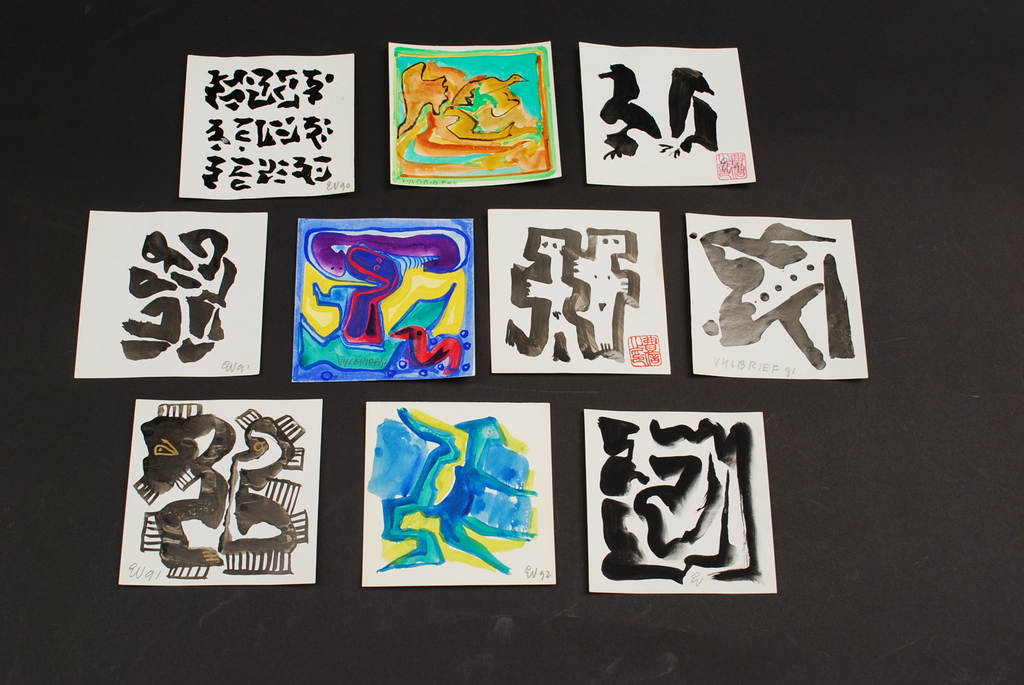 ERNST VIJLBRIEF (10x) aquarel en inkt op papier kopen? Bied vanaf 60!