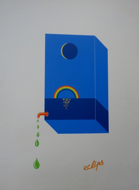 Etienne Elias - litho: Eclips - 1969 verkocht voor € 75!