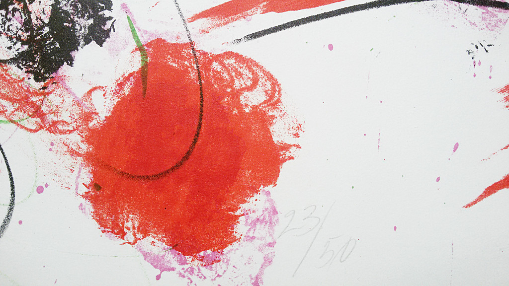 Ger Lataster - Abstracte compositie (1976), litho kopen? Bied vanaf 65!