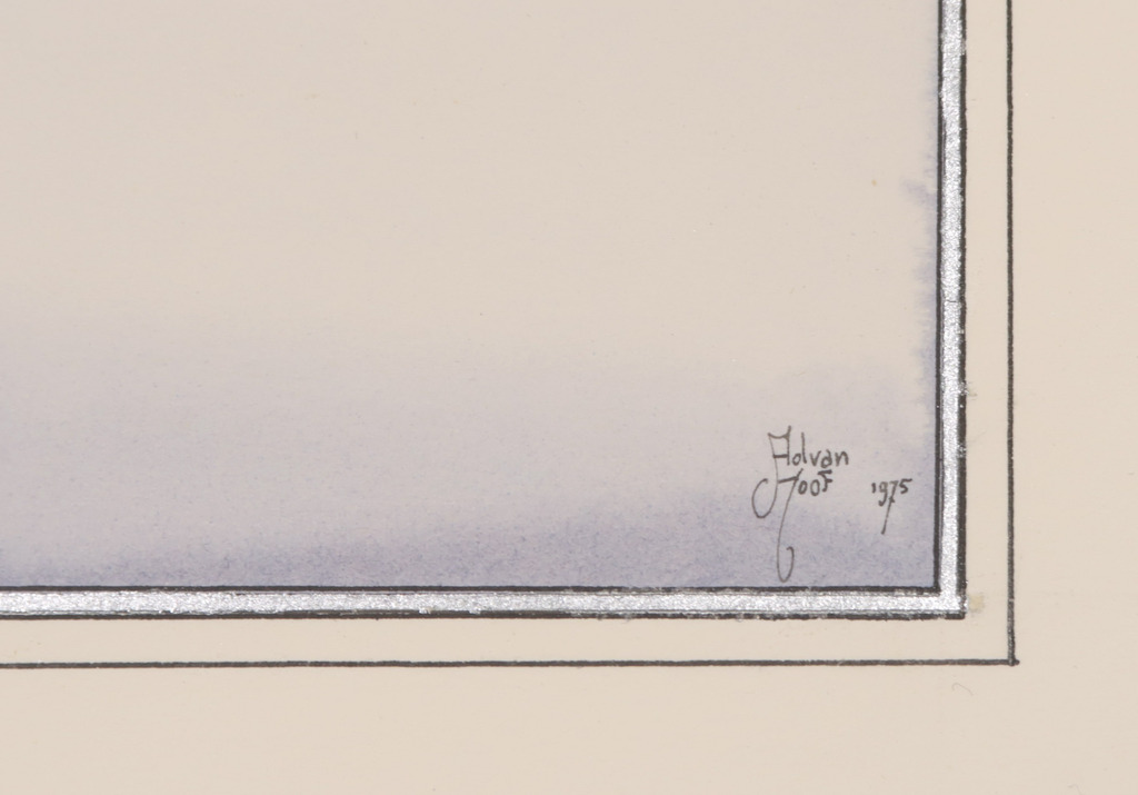 Ad van Hoof: Pentekening en aquarel, Zonder titel kopen? Bied vanaf 1!