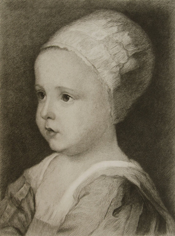 Auguste Danse - ets van kind, naar Anthony van Dyck - rond 1900 kopen? Bied vanaf 85!