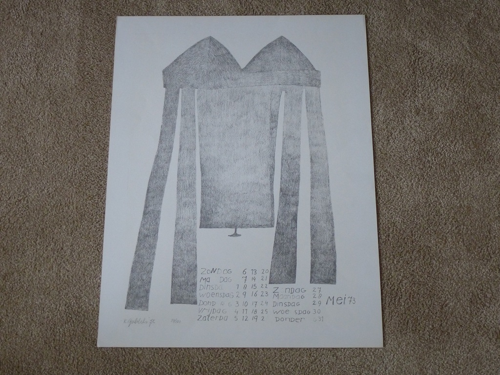Klaas Gubbels, litho, handgesigneerd en genummerd kopen? Bied vanaf 75!