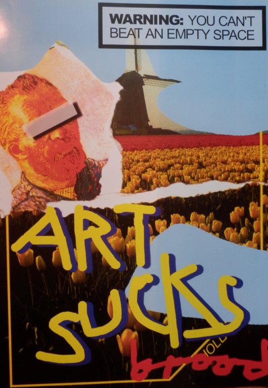 HERMAN BROOD Protest-affiche ART SUCKS kopen? Bied vanaf 1!