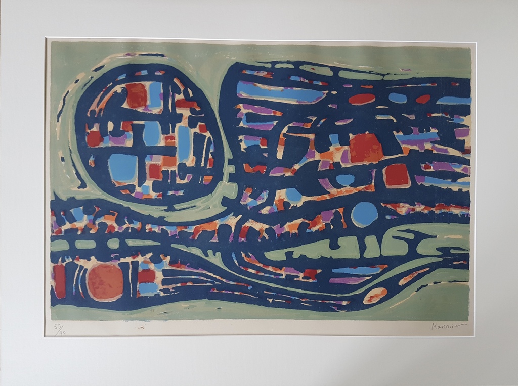 ALFRED MANESSIER ABSTRACT GROOT FORMAAT KLEURENLITHO ECOLE DE PARIS 1958 kopen? Bied vanaf 99!